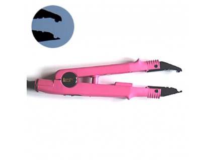 Melting pliers for Keratin method - type A, curved, pink, 100°-210°
