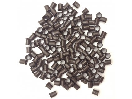 Micro Rings - 4.0mm, copper, short+flared, #3 dark brown, 100pcs