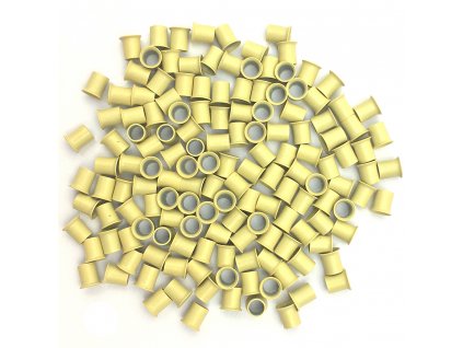 Micro Rings - 4.0mm, copper, short+flared, #13 blonde, 100pcs
