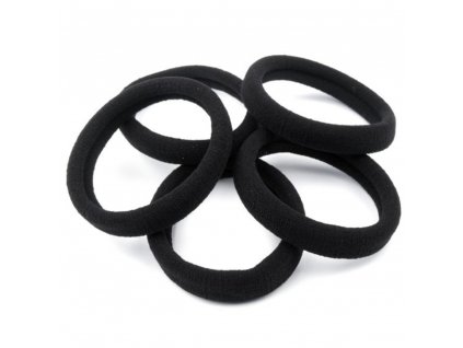 Elastic bands - black, small 3cm, 10 pcs