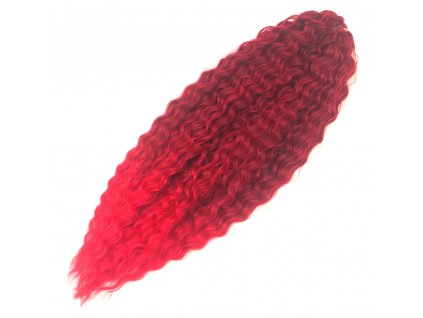 Vlnitý Kanekalon Ariel 55cm 300gr T8/Red