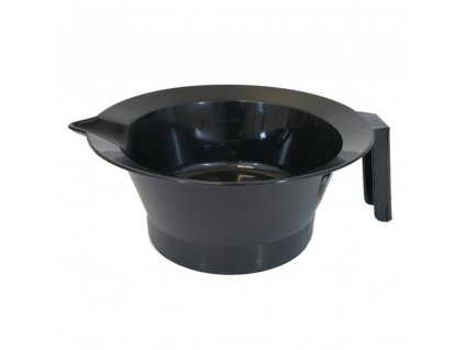 Bowl with non-slip ring, measuring scale and handle