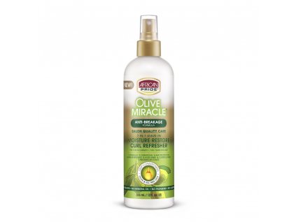 African Pride Olive Miracle 7-in-1 Leave-in Moisture Restore Curl Refresher - Anti-breakage 355ml