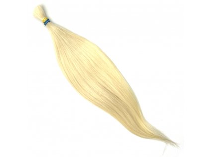 Pravé vlasy BLOND 40 cm v copu 10 gr