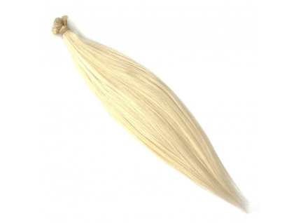 Human hair blonde 40 cm strands 10 pc