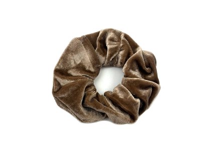 Scrunchie gumička do vlasů Cappucino