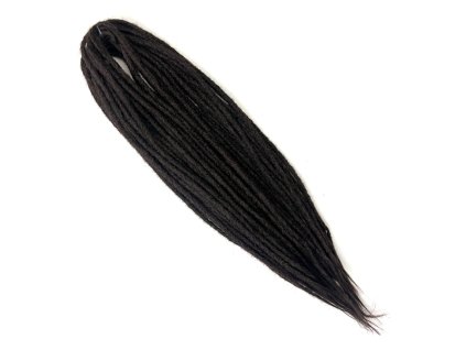 Fake Dready 60cm tmavě hnědá 10ks