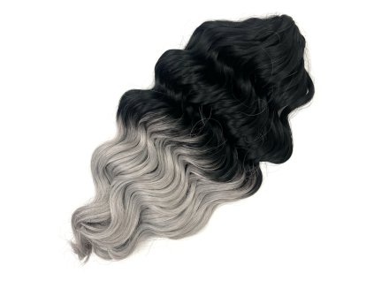 Vlnitý Kanekalon Manasi 50cm 300gr Grey Ends