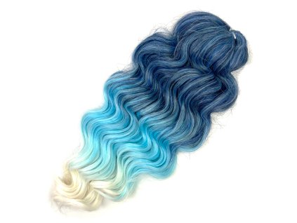 Vlnitý Kanekalon Manasi 50cm 300gr T-PBlue(14)