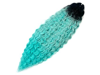 Vlnitý Kanekalon Ariel 55cm 100gr TT1B/T-GGREEN30