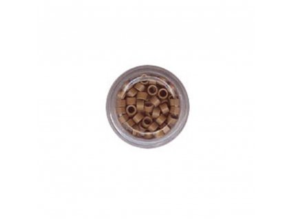Micro Rings - 4.0mm, aluminum with a screw, #11 light brown, 100pcs