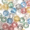 Decorative beads - transparent mix, 55pcs