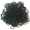 Mini Rubber Bands - Black 250pcs