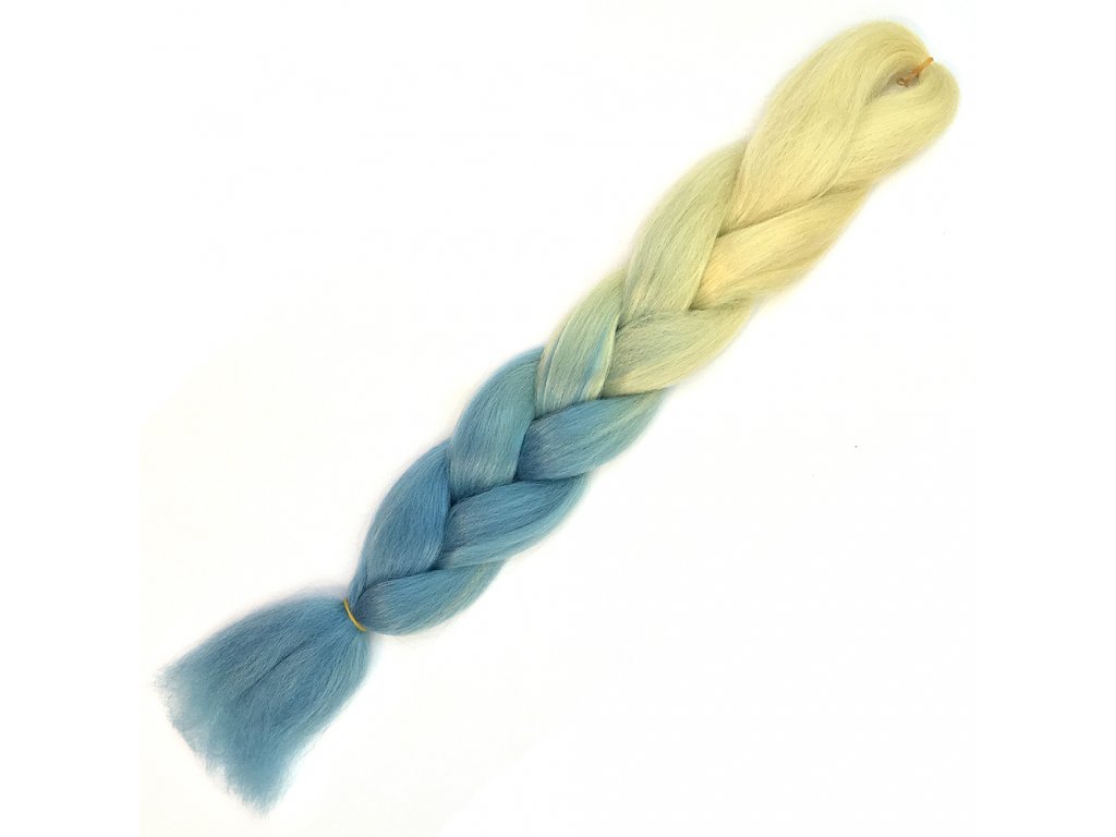 12724 1 ombre jumbo braid kanekalon l2 41 bllond svetle modra