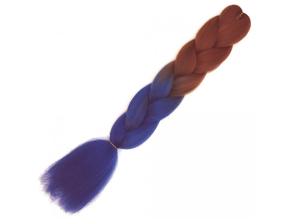 13118 ombre jumbo braid kanekalon l2 38 hneda modra