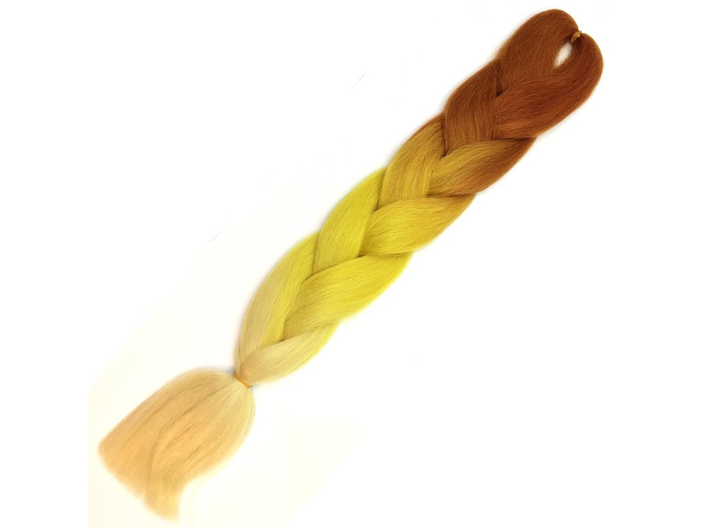 13127 ombre jumbo braid kanekalon x3 1 jantarova zluta plava blond