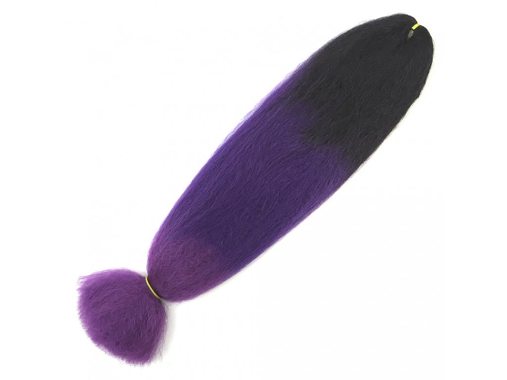 13154 ombre 100 jumbo braid kanekalon 3t1b purple