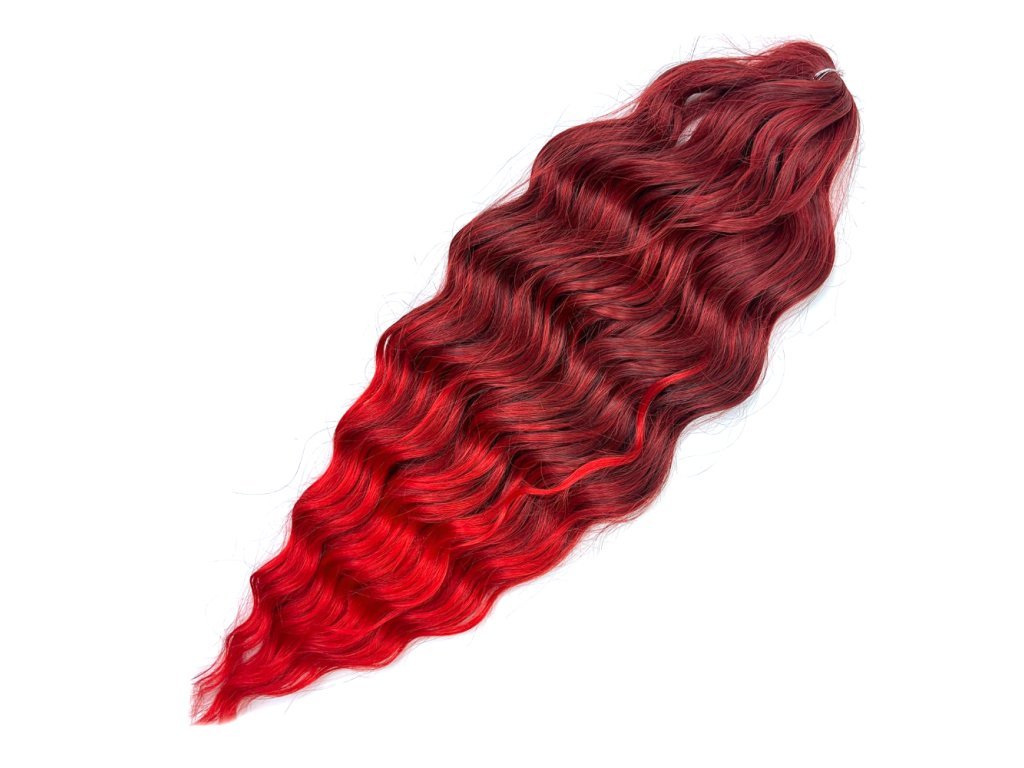 Vlnitý Kanekalon Anna 60cm 100gr T8/Red