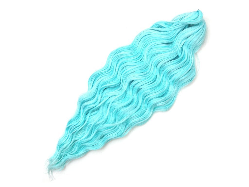 Vlnitý Kanekalon Anna 60cm 300gr LblueA