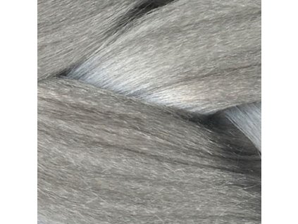 13304 ultra jumbo braid kanekalon xxl silver stribrna impression