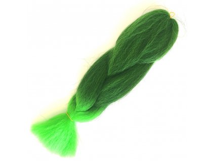14402 ombre 100 jumbo braid kanekalon t1b green