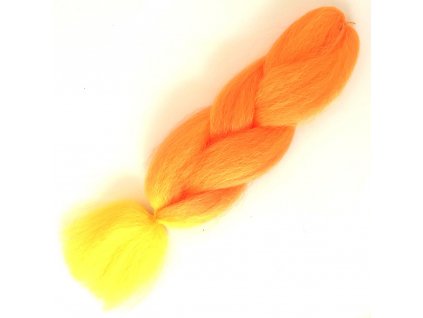 14429 ombre 100 jumbo braid kanekalon omorange yellow