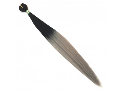 Umelé vlasy na páse rovné 60cm T1B/Grey