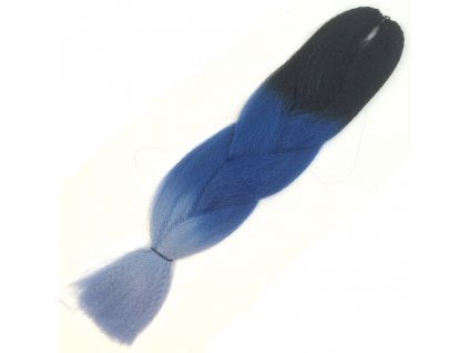 17060 ombre 100 jumbo braid kanekalon 3t1b blue