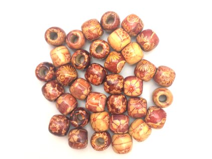 20359 1 drevene koralky na dready nebo copanky male mix 2 35ks