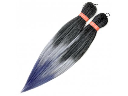 23928 ultra braid kanekalon pre stretched t3 om artic blue