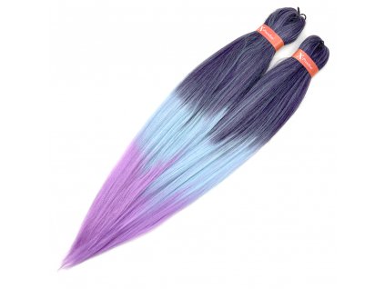 23934 ultra braid kanekalon pre stretched t3 om blue lavender