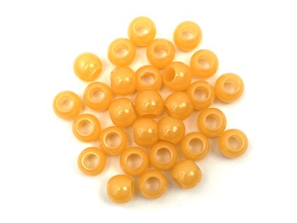 24117 koralky do ucesu svitici ve tme jantarove 30ks