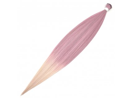 Umelé vlasy na páse rovné 80cm PST-PinkYogurt