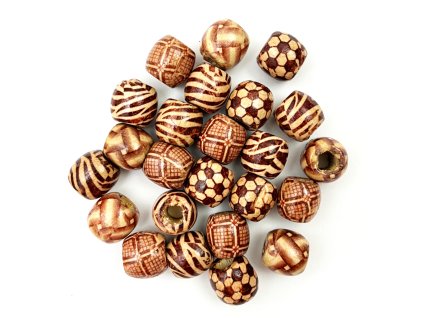 28570 koralky na copanky a dready drevene mix velke 24ks