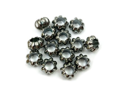 28591 stribrne koralky na copanky nebo dready typg 1ks
