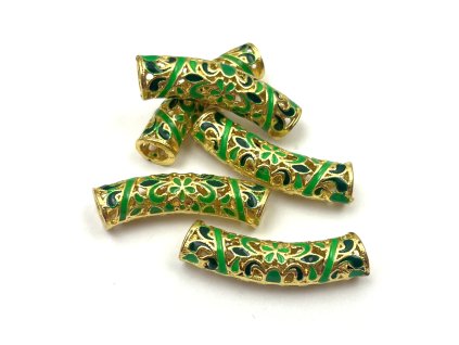 28755 zlate koralky na copanky nebo dready typt 1ks