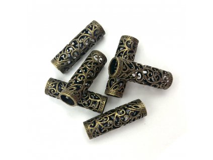 28767 bronzove koralky na copanky nebo dready typx 1ks