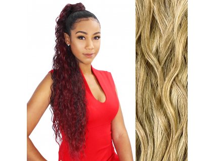 Připínací culík zvlněný 60cm 120gr odstín Rich Blonde WRMA