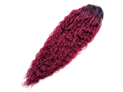 30069 4 zvlneny culik na stahovaci gumicce 60cm becky gt1b cherry p red