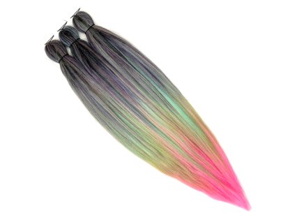 19167 19167 100 ez 3v1 kanekalon unicorn rainbow