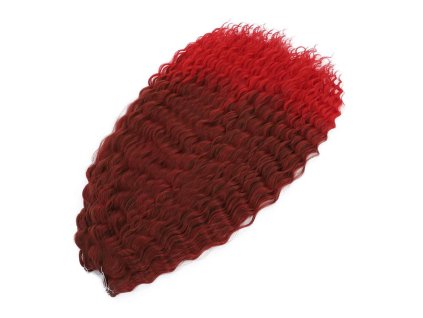 Vlnitý Kanekalon Ursula 55cm 100gr T8/Red
