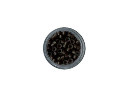 5.0mm rovné hliníkové silikon tm.hnedé 100ks