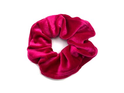 32817 scrunchie gumicka do vlasu hotpink