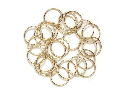 32901 krouzky do copanku a ucesu zlate 16mm 24ks
