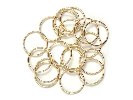 32904 krouzky do copanku a ucesu zlate 18mm 24ks