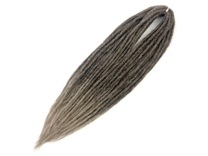 36119 fake dready deluxe 60cm 100gr silver mocha