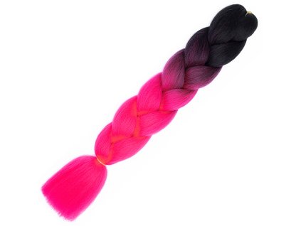 6052 1 6052 1 ombre jumbo braid kanekalon b3 cerna zariva ruzova