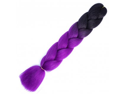 6100 ombre jumbo braid kanekalon b26 cerna fialova