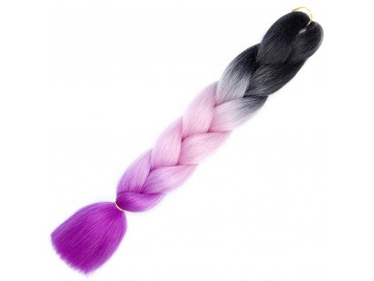6211 1 ombre jumbo braid kanekalon c3 cerna ruzova fialova