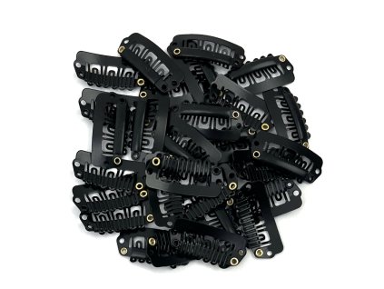 8890 clip in hrebinky do vlasu 5ks 3cm cerne